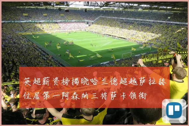 英超薪资榜揭晓哈兰德超越萨拉赫位居第一阿森纳三将萨卡领衔
